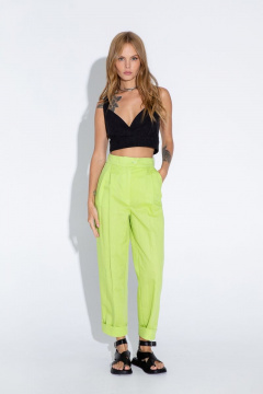 Брюки, жакет, топ PiRS 4563 лайм - фото 2