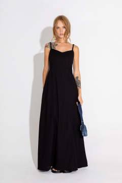 Макси-ленный сарафан на бретелях с карманами PiRS 4590 - фото 4