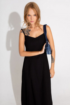 Макси-ленный сарафан на бретелях с карманами PiRS 4590 - фото 3