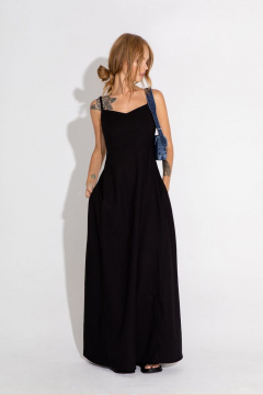 Макси-ленный сарафан на бретелях с карманами PiRS 4590 - фото 1