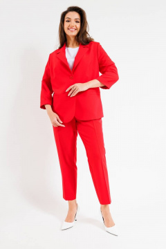 Брюки, жакет, топ SandyNa 130558 коралл - фото 1