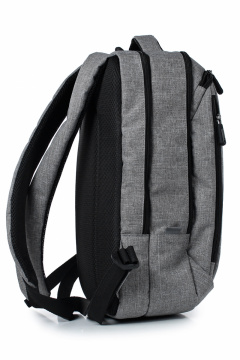 Серый текстильный рюкзак на два отделения с карманами и боковыми держателями Galanteya 39222.23с401к45 серый - фото 4