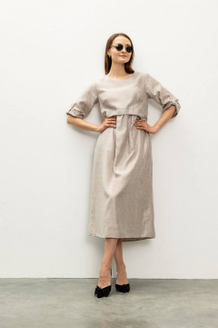 Платье из вискозы с коротким рукавом и классическим стилем Femme & Devur 8207 1.55F(170) - фото 2