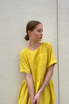 Вискозное свободное платье с карманами и заниженной линией i3i Fashion 104/1 - фото 5