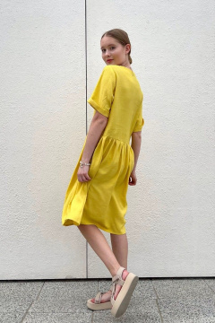 Вискозное свободное платье с карманами и заниженной линией i3i Fashion 104/1 - фото 3