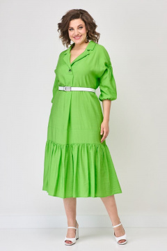 Стильное платье бохо со спущенной линией плеч и воланами из текстиля Solomeya Lux 947N - фото 2