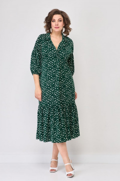 Стильное бохо-платье с прогулом и карманами из текстиля Solomeya Lux 947L - фото 1