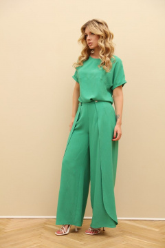 Летний комплект из блузки и брюков из легкой ткани LM КЗ8098 - фото 5