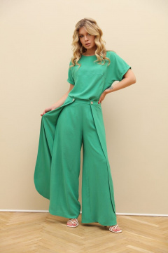 Летний комплект из блузки и брюков из легкой ткани LM КЗ8098 - фото 2