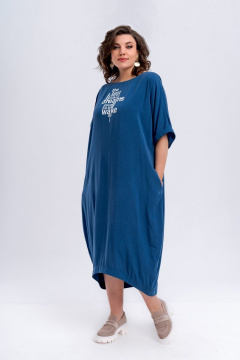 Демисезонное платье в стиле бохо из трикотажа Almirastyle 275 - фото 3