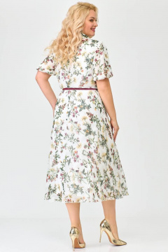 Летнее платье из шифона с приталенным верхом и юбкой по косой Slaviaelit 523 - фото 2