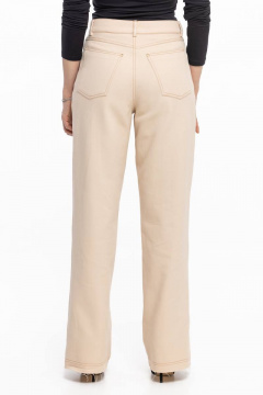 Джисовые брюки бежевые на каждый день Avila 0289 бежевый - фото 3