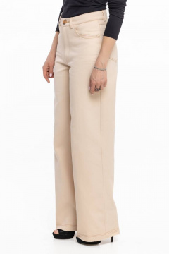 Джисовые брюки бежевые на каждый день Avila 0289 бежевый - фото 2