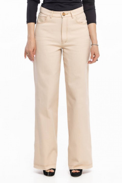 Джисовые брюки бежевые на каждый день Avila 0289 бежевый - фото 1