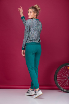 Костюм брюки и джемпер из трикотажа с люрексом HIT 3058 - фото 4