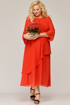 Яркое летнее платье из шифона с асимметричным низом Angelina & Сo 845 - фото 3