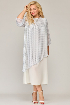 Шифоновое платье с двухслойной юбкой и разрезами Angelina & Сo 853 - фото 3