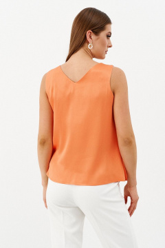 Блузка оранжевая из вискозы свободный силуэт Ketty К-05740 оранжевый - фото 5