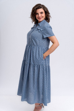 Платье с нагрудными вытачками и карманами из текстиля для повседневных образов Almirastyle 274 - фото 3