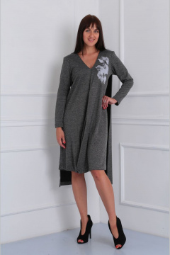 Стильное платье из трикотажа с цветочной печатью VIA-Mod 426 - фото 1