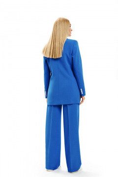 Облегающий комплект с жакетом, брюками и блузкой в деловом стиле Azzara 951В - фото 4