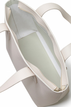 Модная экокожаная сумка с карманом и золотой фурнитурой Galanteya 423.23с465к45 бежевый_св. - фото 5