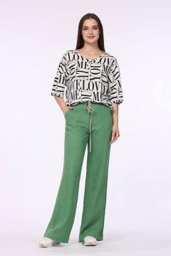 Туника Полинушка 117 черно-белый - фото 1