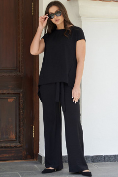 Блуза, брюки Andina city 9017 черный - фото 5