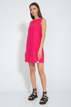 Короткое платье из льна с карманами и разрезом Kivviwear 3028.06 - фото 3