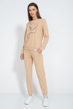 Костюм брюк и свитшота спортивный на каждый день Kivviwear 40484051.22 - фото 1