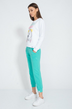 Белый свитшот с логотипом BALANCE для спорта Kivviwear 4078.25 - фото 5