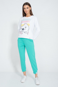 Белый свитшот с логотипом BALANCE для спорта Kivviwear 4078.25 - фото 4