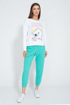 Белый свитшот с логотипом BALANCE для спорта Kivviwear 4078.25 - фото 3