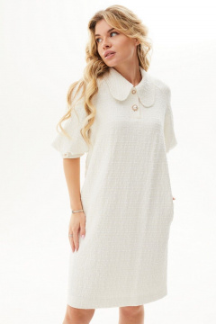 Платье Mislana С920 букле/бело-розовый - фото 5