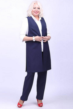 Демисезонные классические брюки с рельефами и заужением Camelia 1829 - фото 2