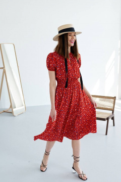 Платье VIZANTI 9339 красный - фото 2