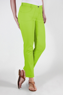 Летние зауженные брюки из лёгкого джинса Mirolia 205-2 яблоко - фото 1