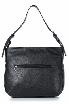 Экокожаная сумка на одно отделение с ручкой-ремнем Galanteya 45722.23с533к45 черный - фото 3