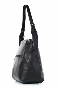 Экокожаная сумка на одно отделение с ручкой-ремнем Galanteya 45722.23с533к45 черный - фото 4