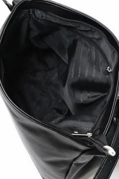 Экокожаная сумка на одно отделение с ручкой-ремнем Galanteya 45722.23с533к45 черный - фото 5