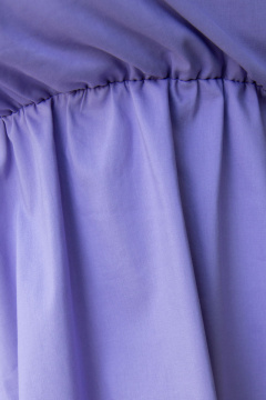 Фиолетовое хлопковое летнее платье на тонких бретелях Панда 104080w сиреневый - фото 3