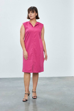 Розовое летнее платье из вискозы для ежедневных образов Femme & Devur 8304 2.43BF(170) - фото 2