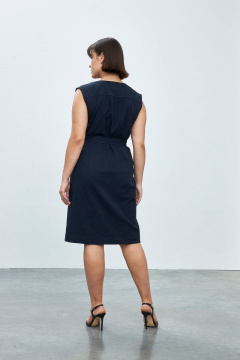 Синее летнее платье из вискозы для повседневной носки Femme & Devur 8304 2.36BF(170) - фото 5