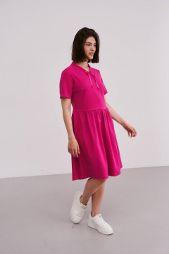 Розовое летнее платье из вискозы для ежедневного стиля Femme & Devur 8188 2.43F(170) - фото 1