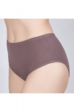 Трусы из трикотажного хлопка с высокой линией талии Verally 109-2 перец - фото 3