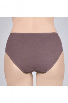 Трусы из трикотажного хлопка с высокой линией талии Verally 109-2 перец - фото 2