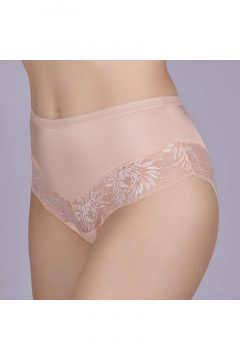 Трусы-слип из эластичного кружева и полотна с высокой посадкой Verally 1165-1 грейс - фото 3