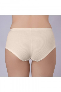 Бежевые брифы из хлопкового полотна Verally 1179-1 экрю - фото 2