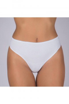 Трусы-стринги из хлопкового трикотажа Verally 126-1 белый - фото 1