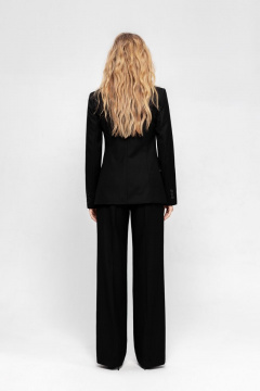 Приталенный жакет с двубортной застежкой на пуговицах PiRS 4658 черный - фото 2